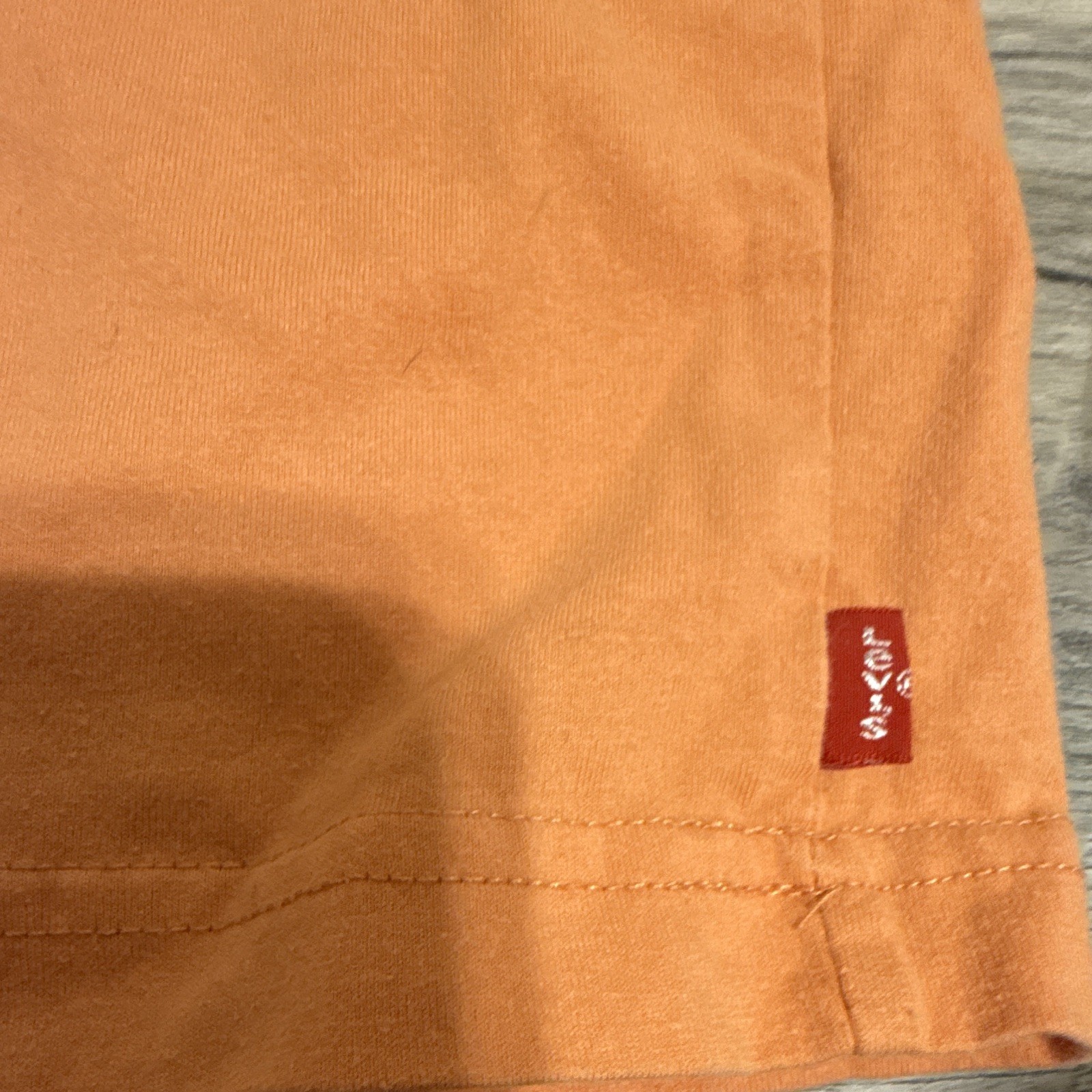 Levi’s Orange Graphic Knit Crew Neck Short Sleeve Polyester T-Shirt XL 13-15YRS