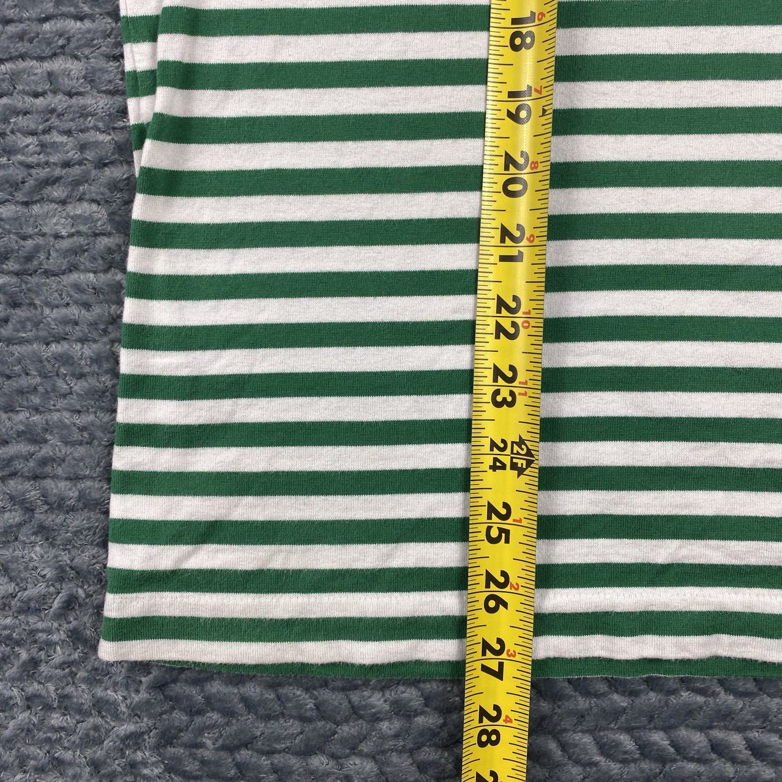 Comme des Garçons CDG Play Long Sleeve Shirt Green Striped Heart XL (SEE PICTURE
