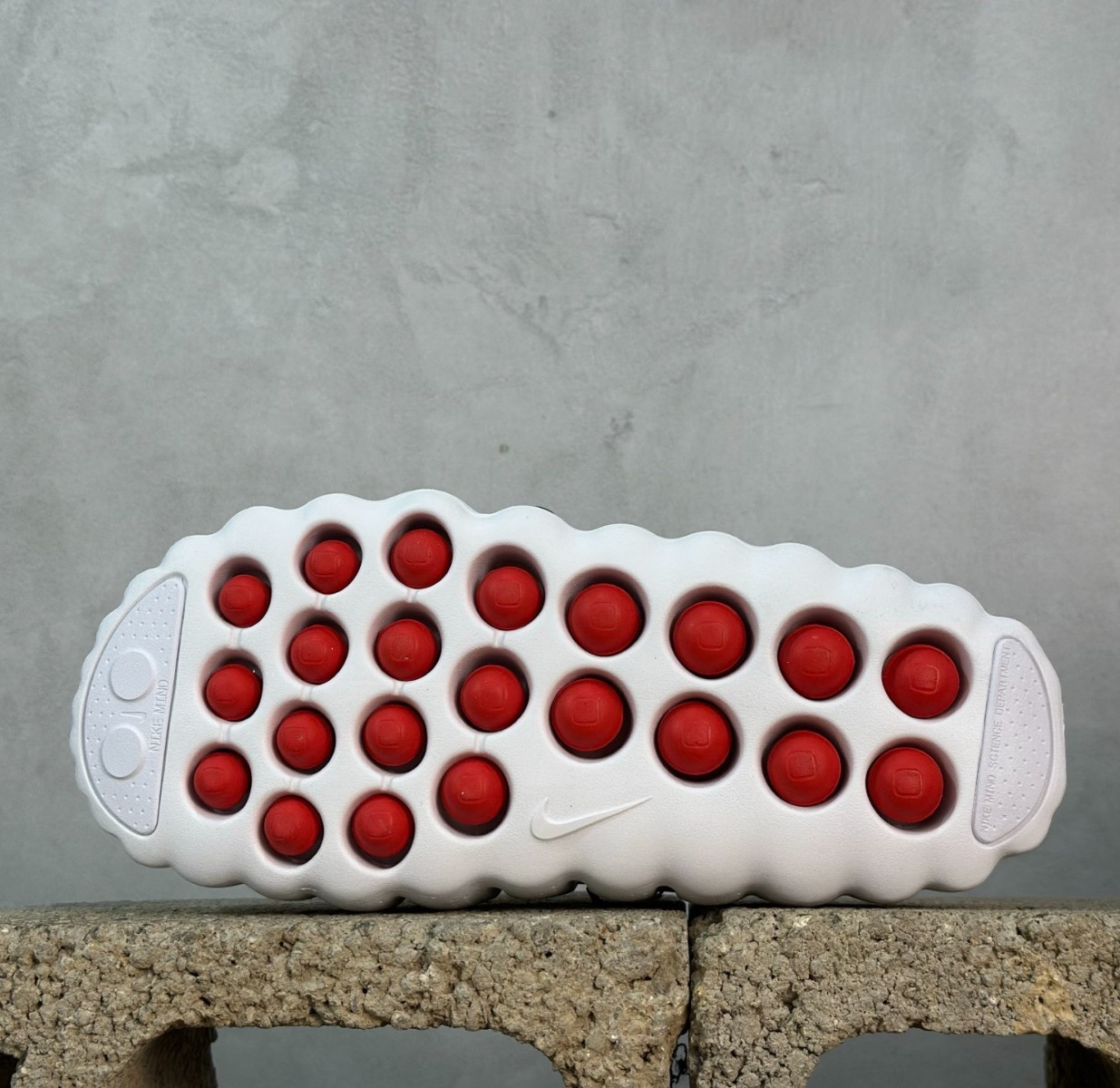 Nike Mind 001 Slides White Speed Red – All Sizes With Box
