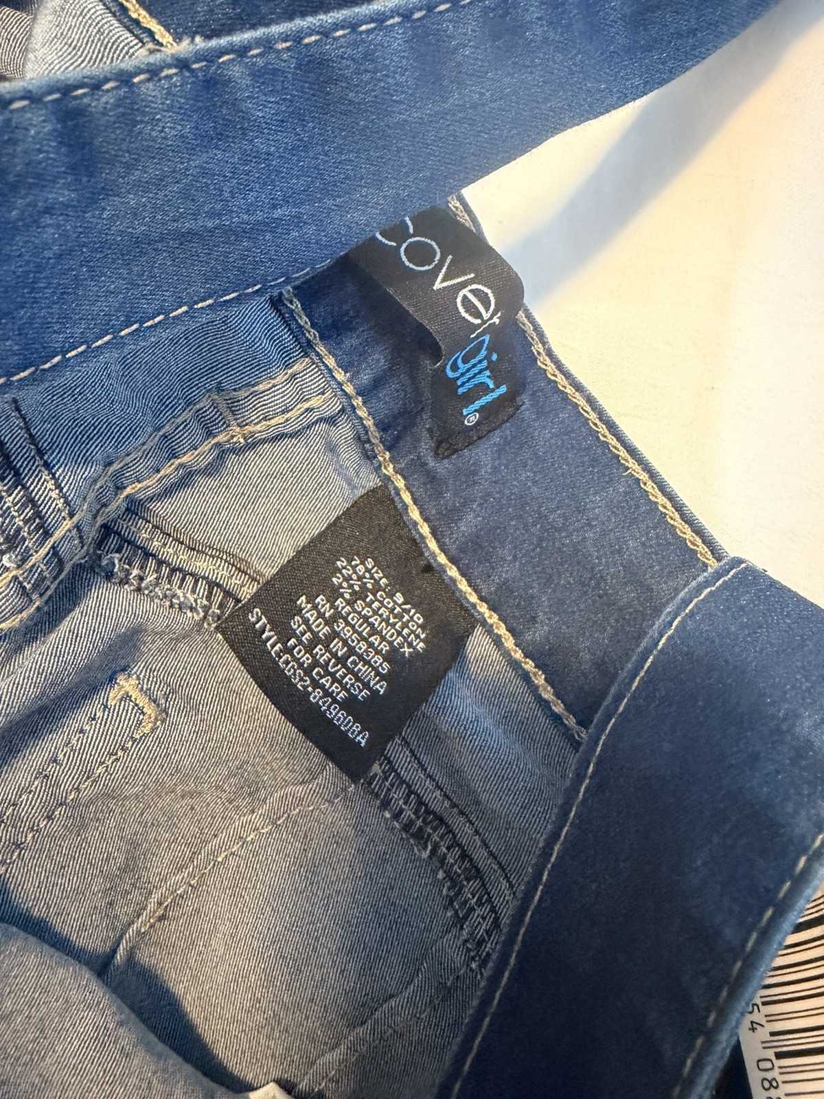 Covergirl Juniors 9/10 Denim Overalls Distressed Slim Fit VIP NEW Dark Wash