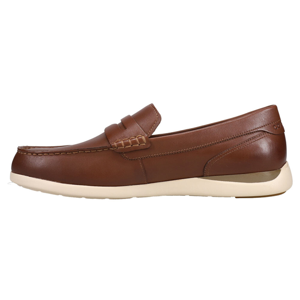 Cole Haan Grand Atlantic Penny Loafer Moc Toe Dress Mens Brown C33028