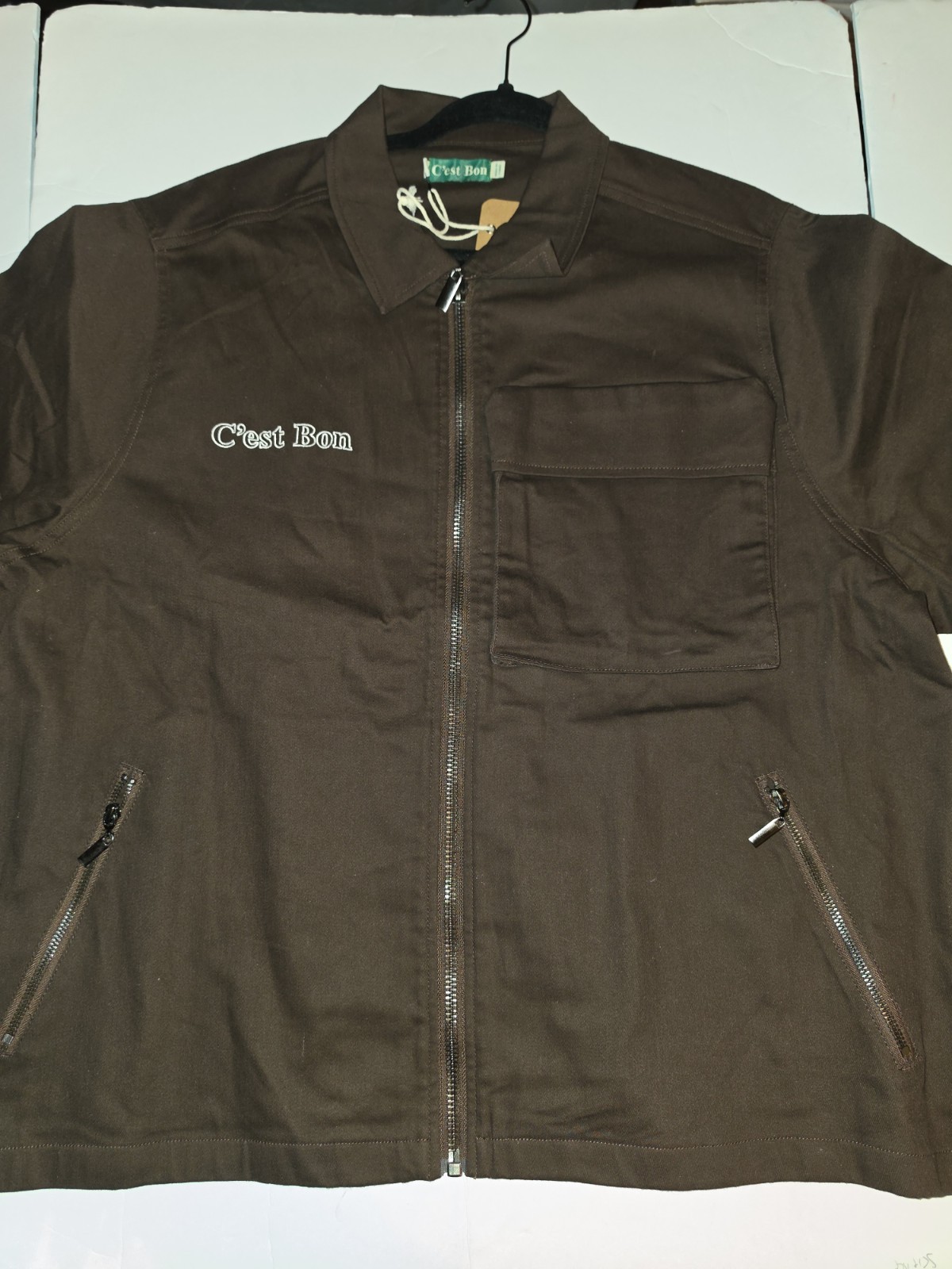 C’est Bon Zip-Up Jacket XXL Men’s Brown