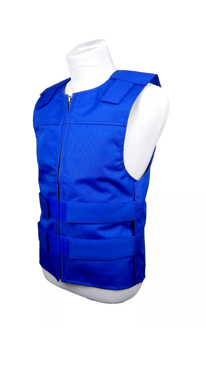 Unisex Blue CORDURA® Fabric – Bulletproof Style Motorcycle Vest B# 33