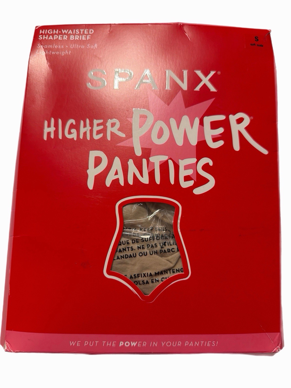 Spanx Higher Power Shaper Panties Style 2746 Size Medium Color Nude NEW Open Box
