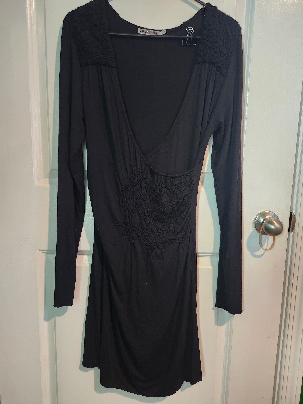 My Tribe Dressed Rouched Bodice Long Dress Size L