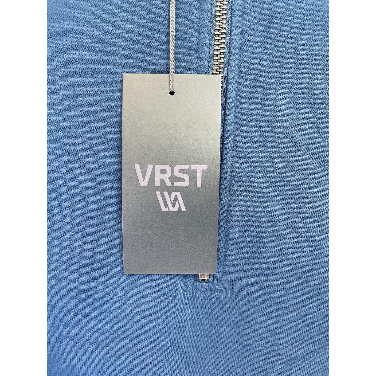 VRST Mens Sz Large Blue 1/2 ZIP Pullover Golf Bomber Jacket (P26) NWTs