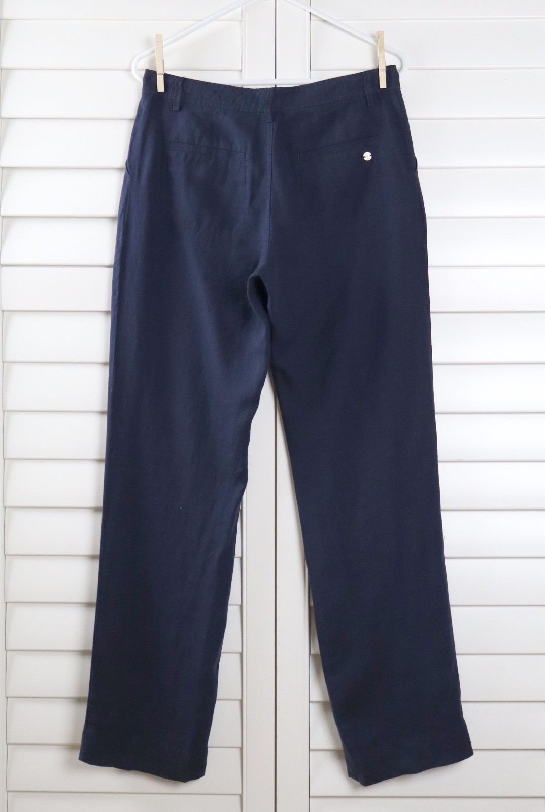 LILLY PULITZER NWT $148 Breeta 100% Linen Trousers Casual Pants in Navy Size 4
