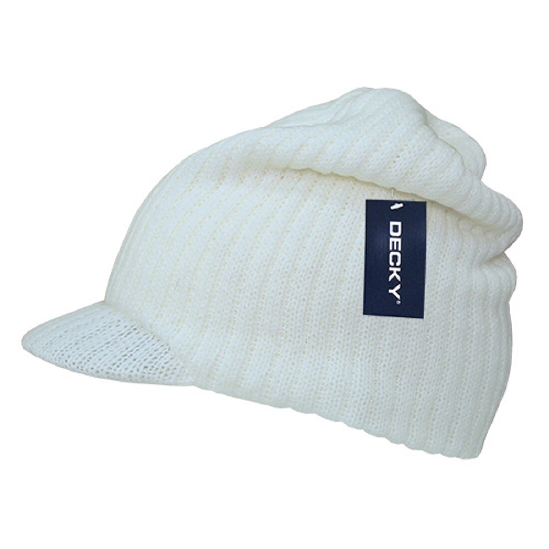 Decky Men’s Knit Visor Beanie Campus Cap