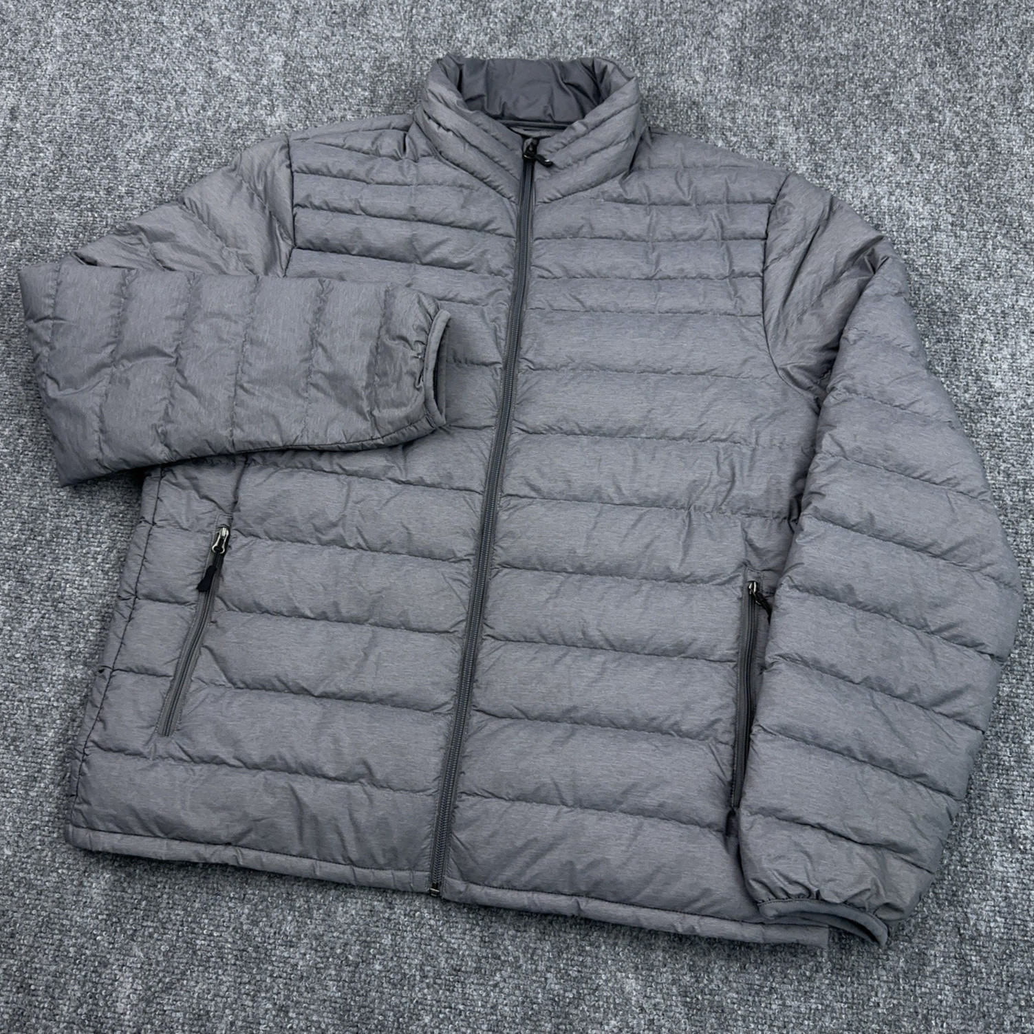 32 Degrees Heat Down Puffer Jacket Men’s Medium Full Zip Lightweight Insulated