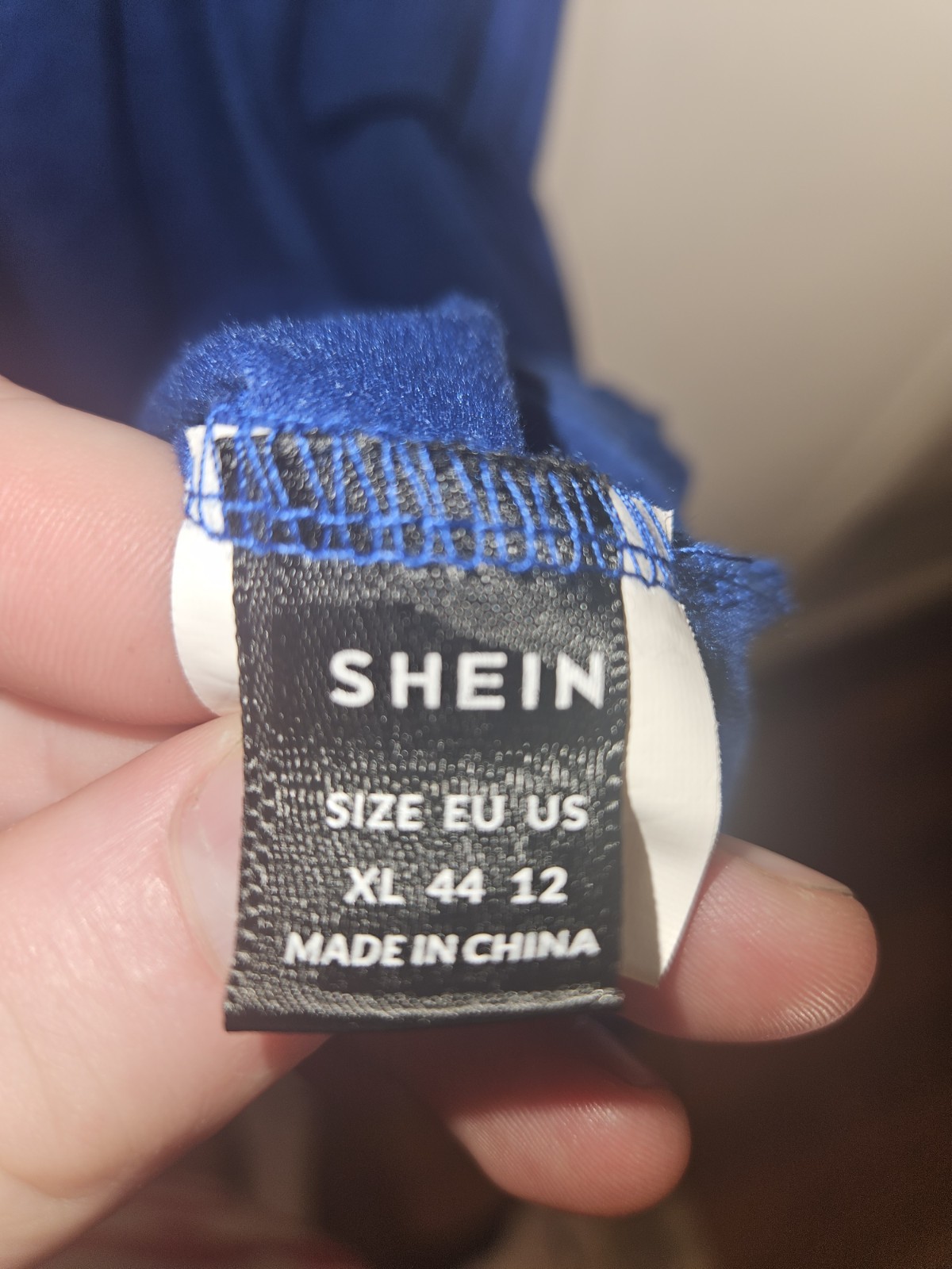 SHEIN Blue Solid Maxi Dress Womens XL V-Neck Sleeveless Strappy Stretch
