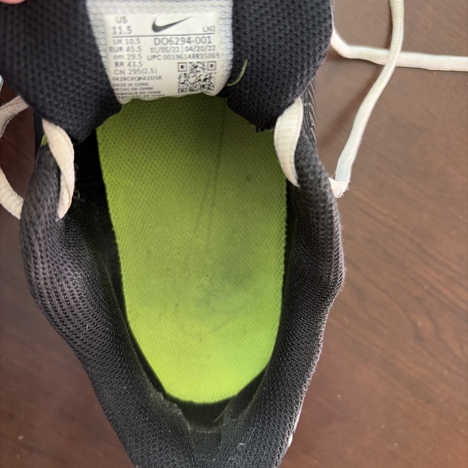 Nike Vapor Edge 360 VC “Black Volt” Men’s Size 11.5 Football Cleats
