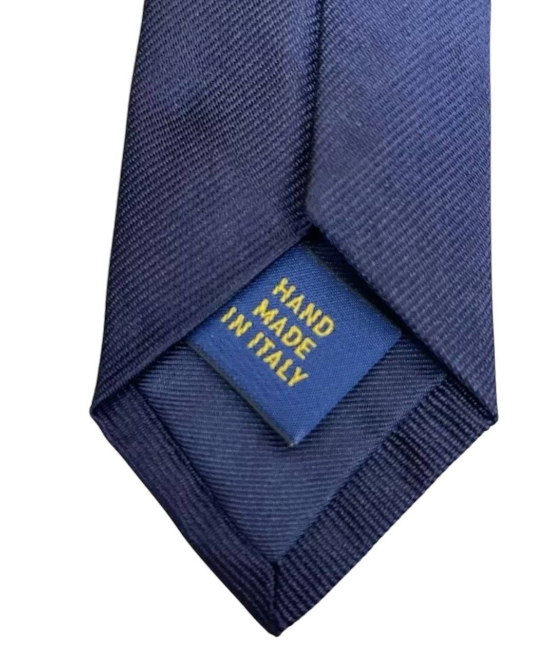 Polo Ralph Lauren Solid 100% Silk Narrow Classic Tie Navy Made In Italy NWT