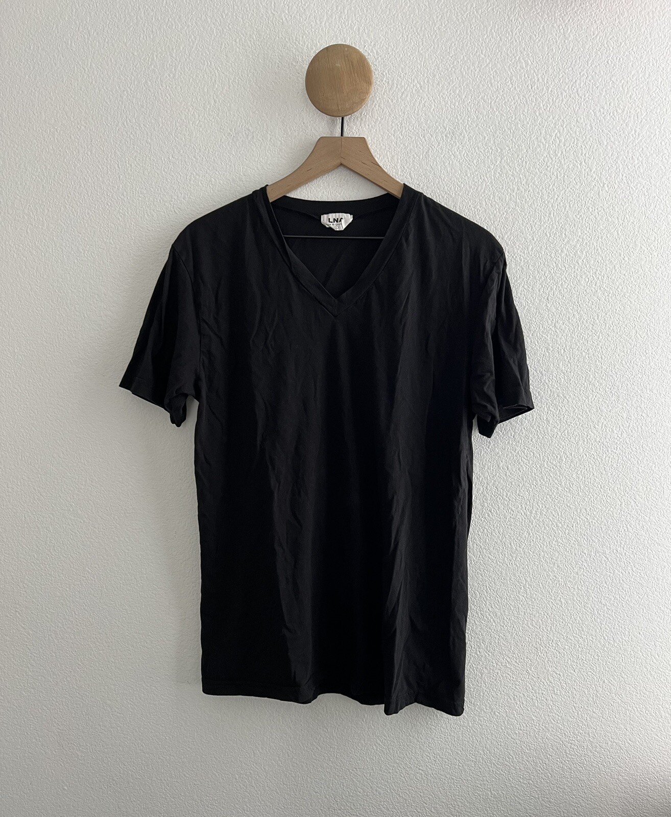 LNA California Black Vneck Tshirt Size Large