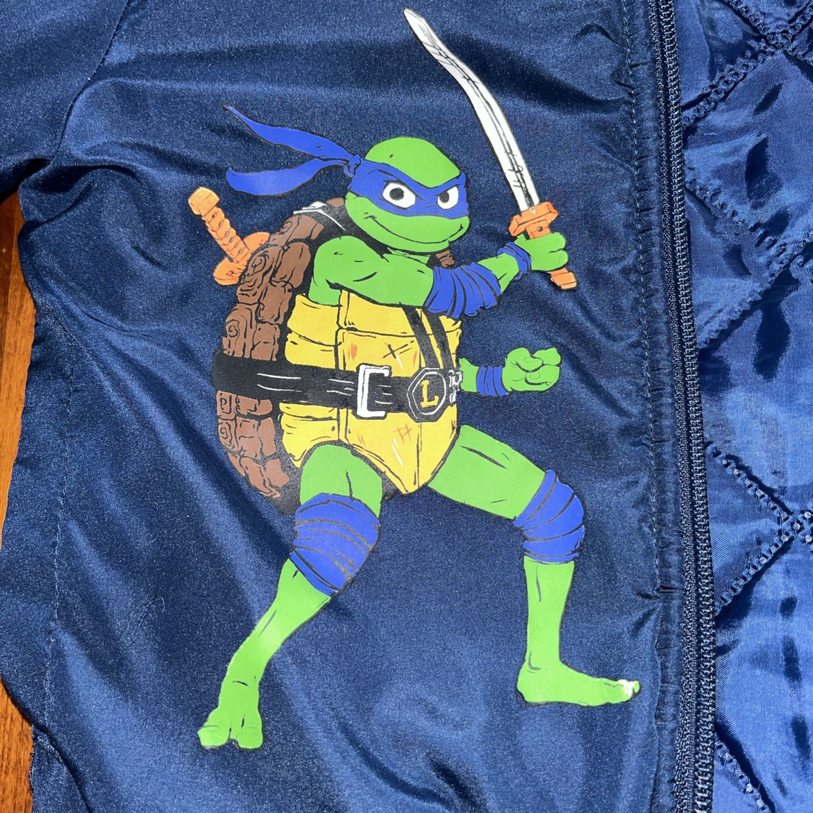 TMNT Teenage Mutant Ninja Turtles Boys Bomber Jacket Size 10/12 Mutant Mayhem