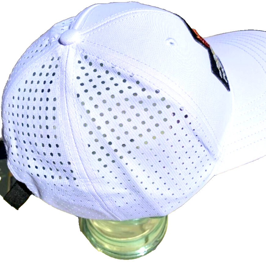 Formula 1 Team White Performance Cap. Black stitched patch. Handmade.