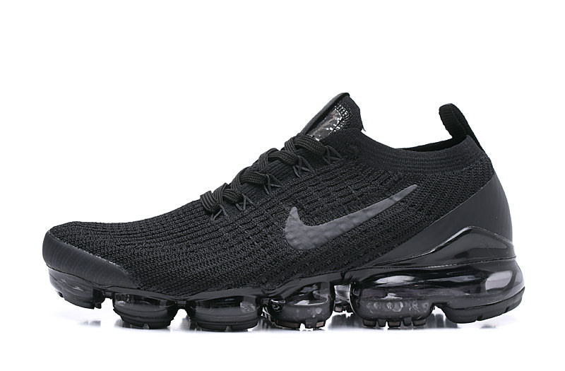 New Nike Air VaporMax Flyknit 3 Triple Black 2019 AJ6900-004Top sneakers Men Sh