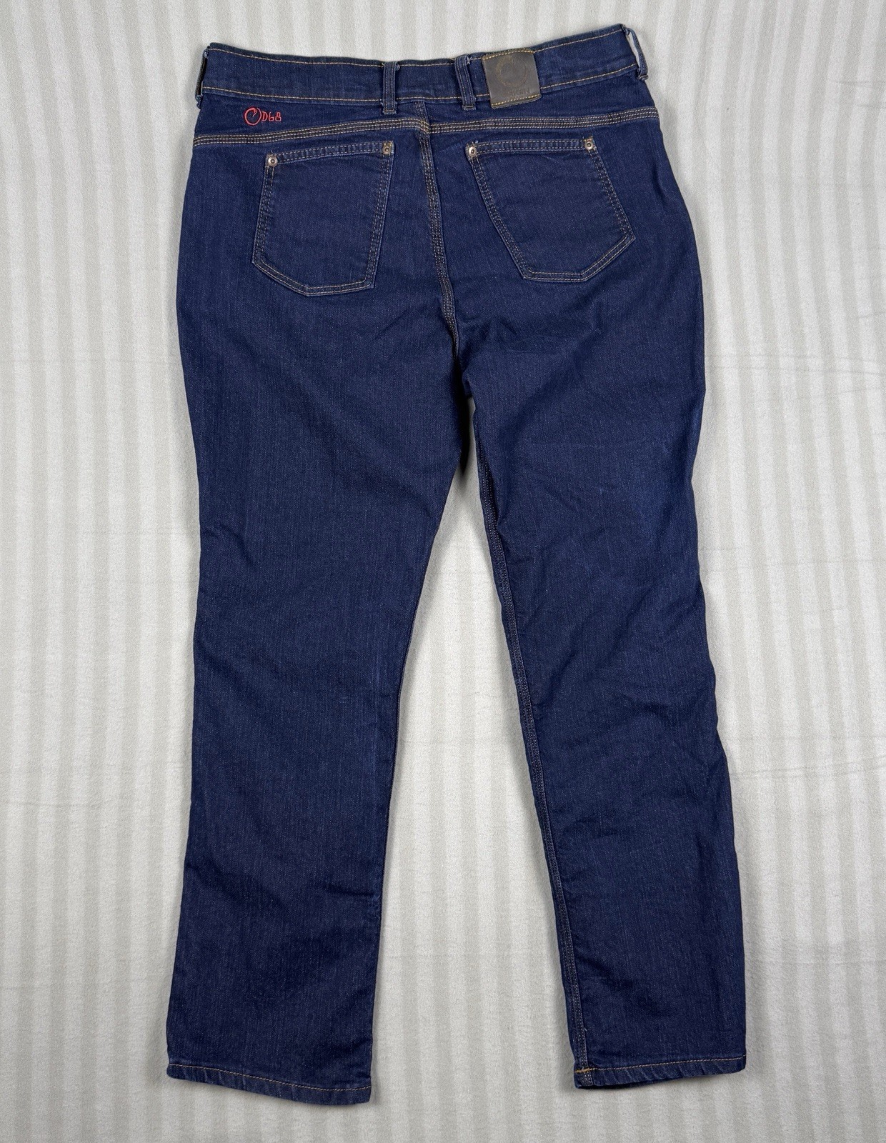 Origin Delta D68 Flex Jeans Men’s 36×30 Blue Dark Wash Straight Stretch USA Made