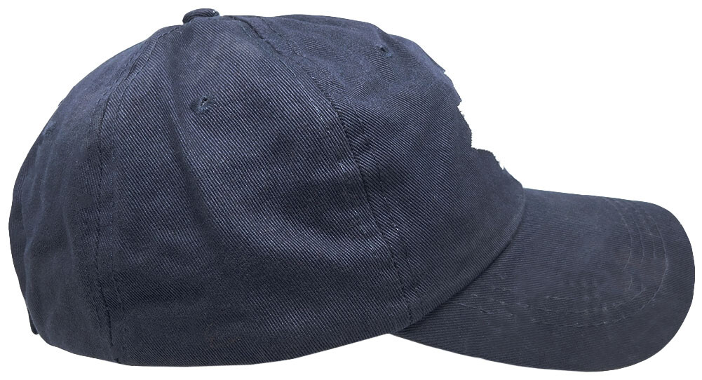 Canada Canadian Maple Leaf Navy Blue 100% Cotton Adjustable Embroidered Cap Hat