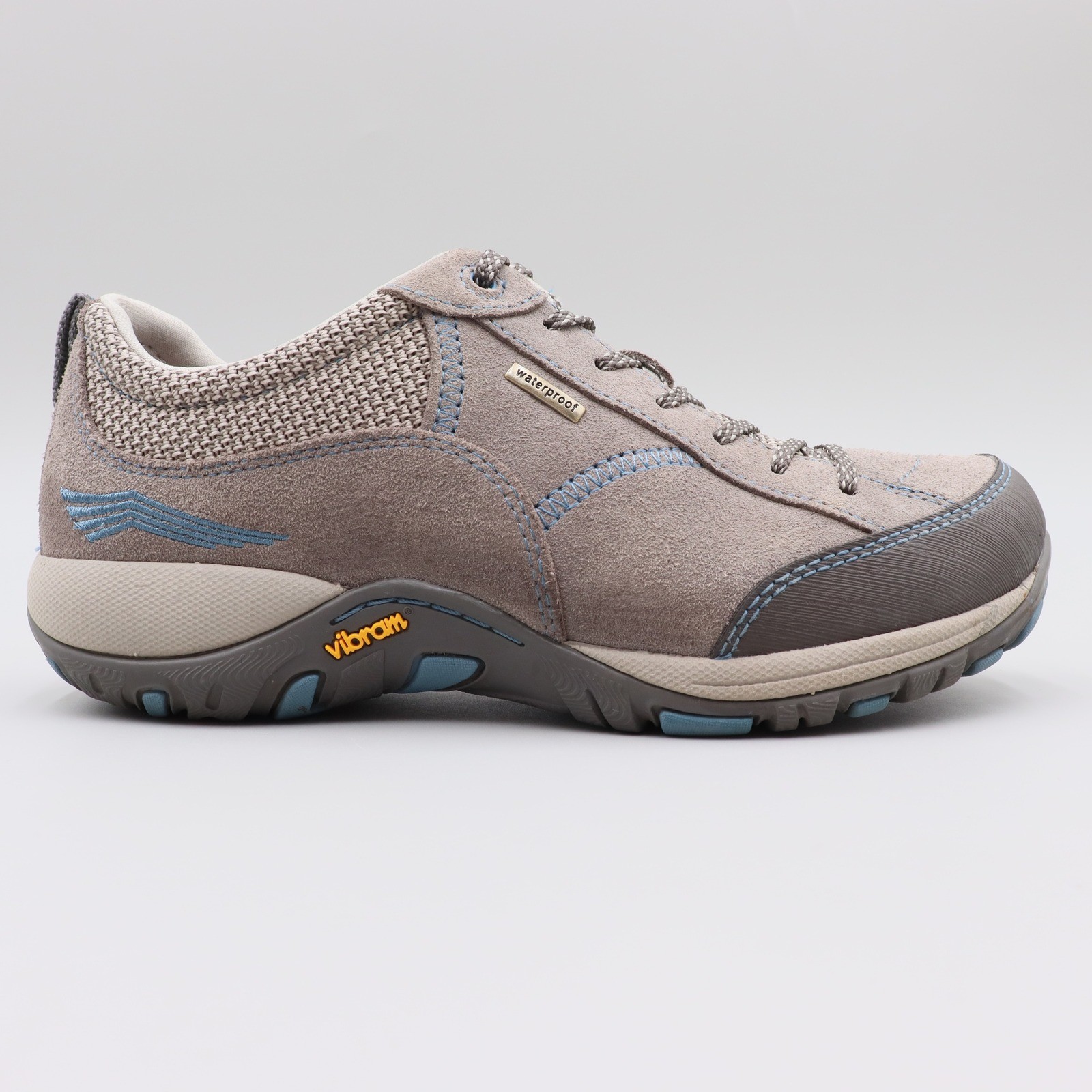 Dansko Paisley Waterproof Suede Walking Shoes Taupe Grey Women’s Size 5.5-6 US