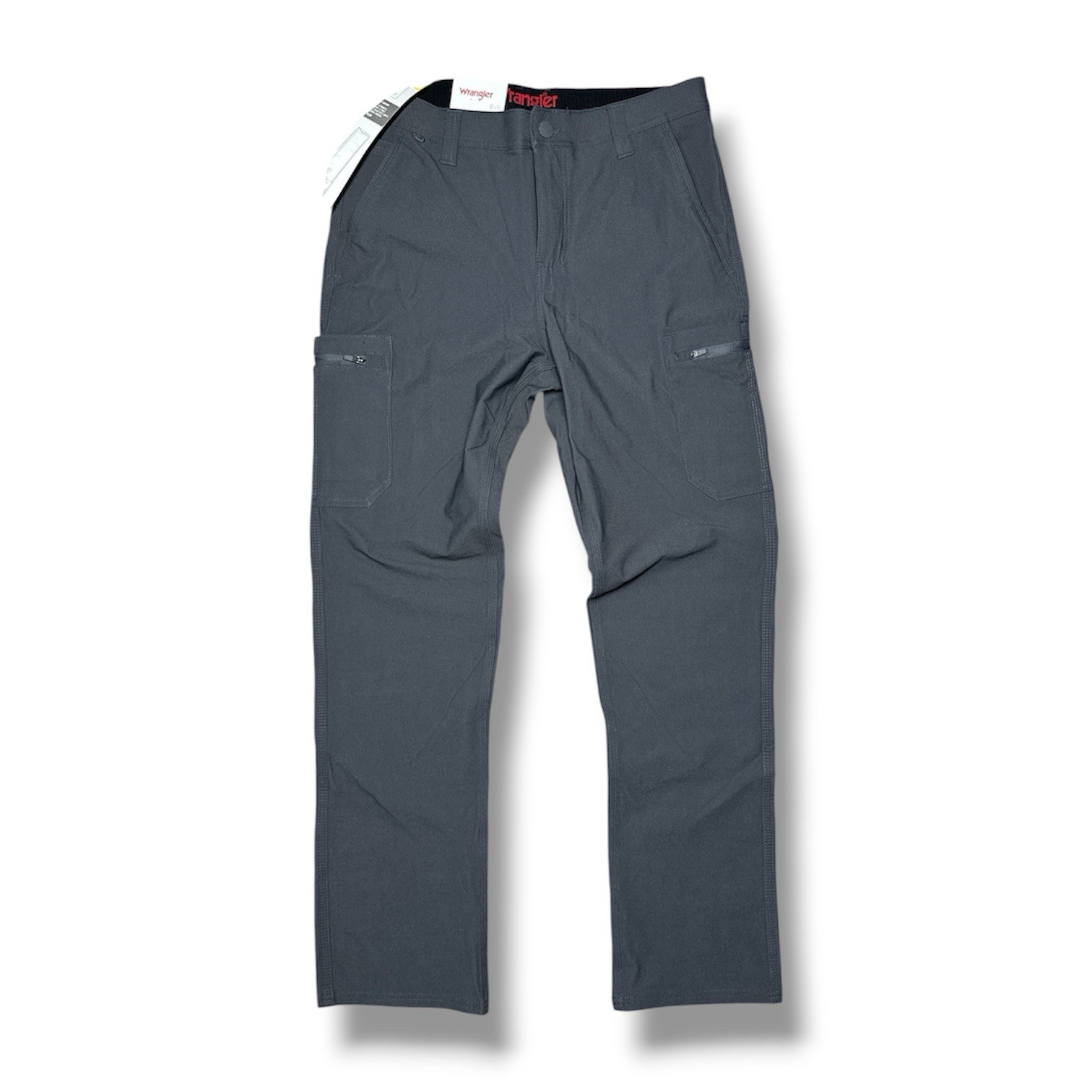 Wrangler Cargo Pants 32×32 Gray Performance Stretch UPF15 Flex Waistband