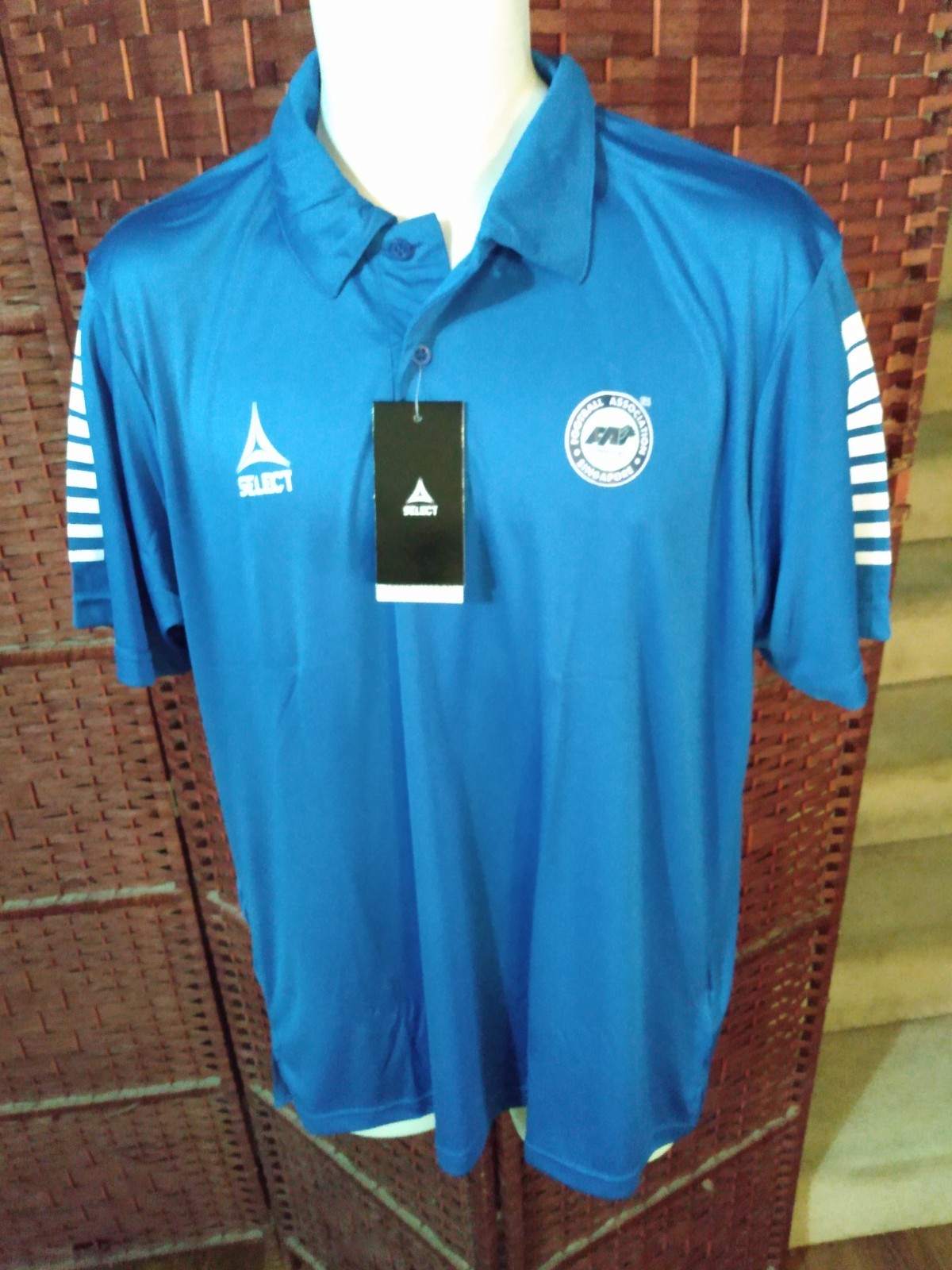 NWT Mens Singapore Football Association Polo Shirt XL Soccer
