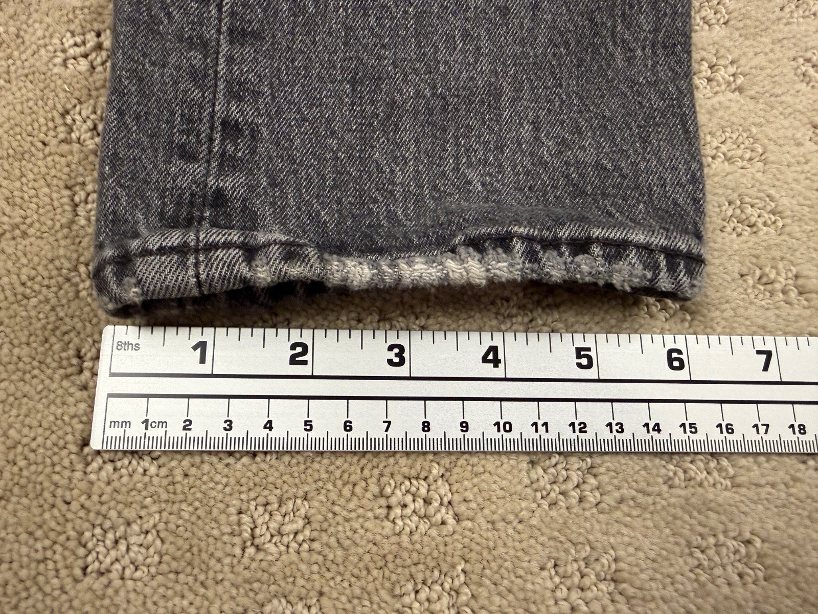 Woman’s Levi’s Wedgie Straight Premium Distressed Black Modern Big E 26×26 #1119
