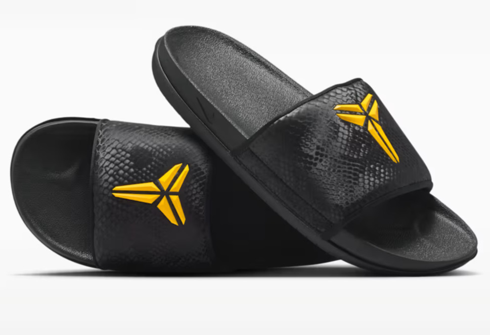Authentic Men’s KOBE Offcourt Slide / Black-University Gold / #IF2870 003 / NIB
