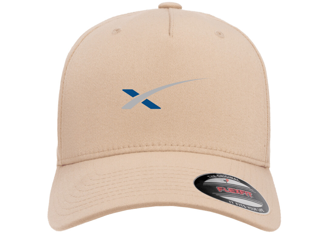 Space X Logo Hat Tesla SpaceX Emblem on Black Flexfit Baseball Cap S/M and L/XL