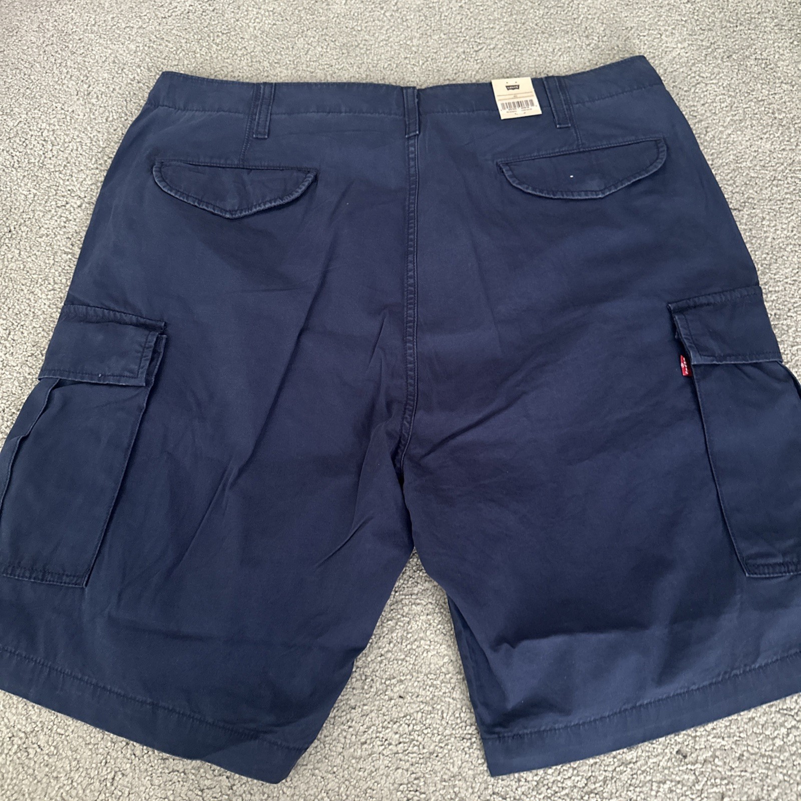 Levis Carrier Cargo Pockets Loose Fit Shorts Dark Blue Men’s Sz. 38 New W Tags