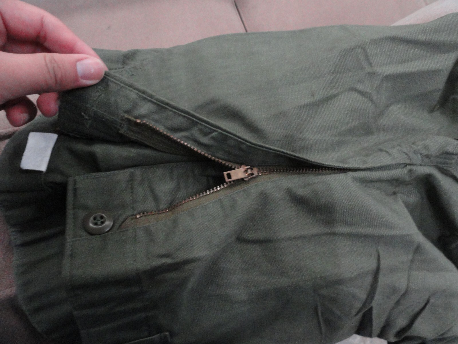 Vintage 80s US Army OG 507 Trousers Utility Pants Military USA Straight Pocket