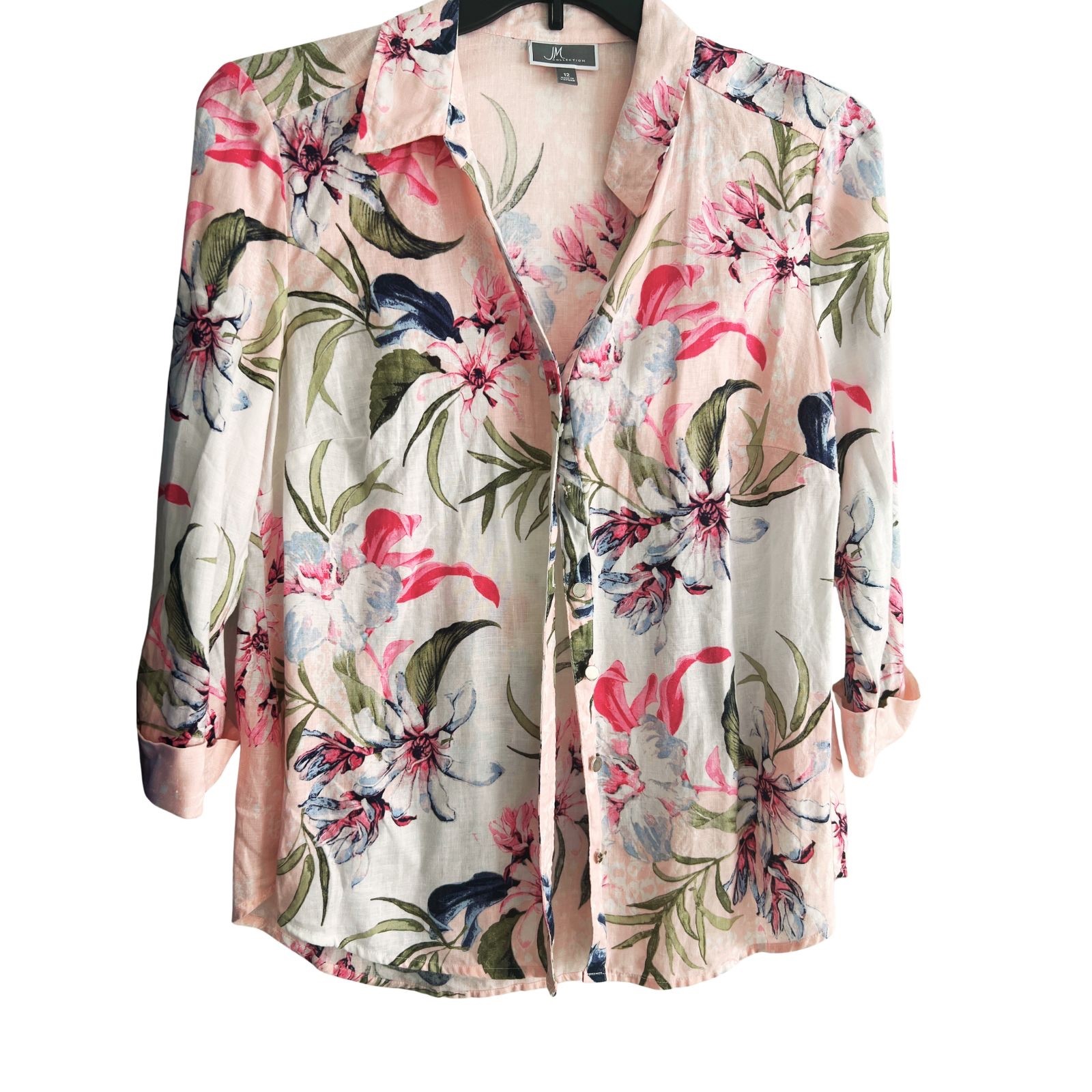 Pink Floral Top by JM Collection Macys