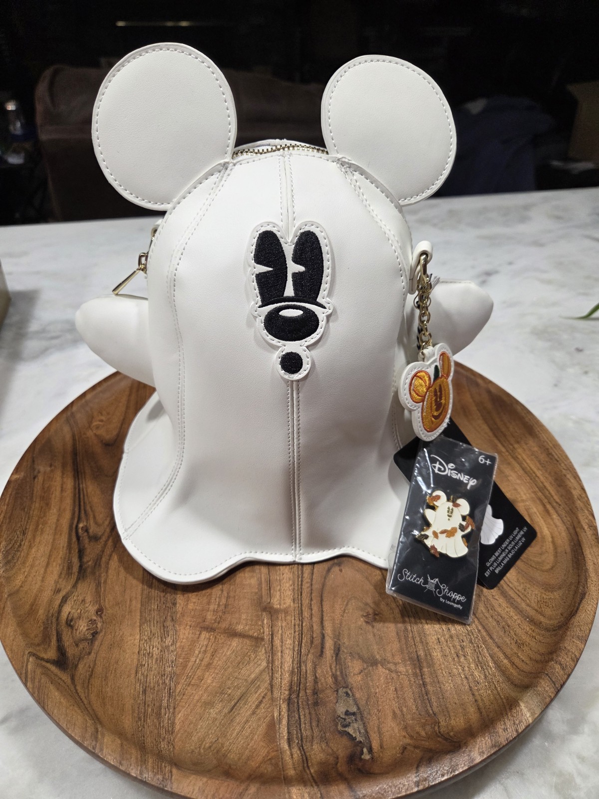 Loungefly Disney Mickey Mouse Glow Ghost Mini Backpack NWT ready to ship