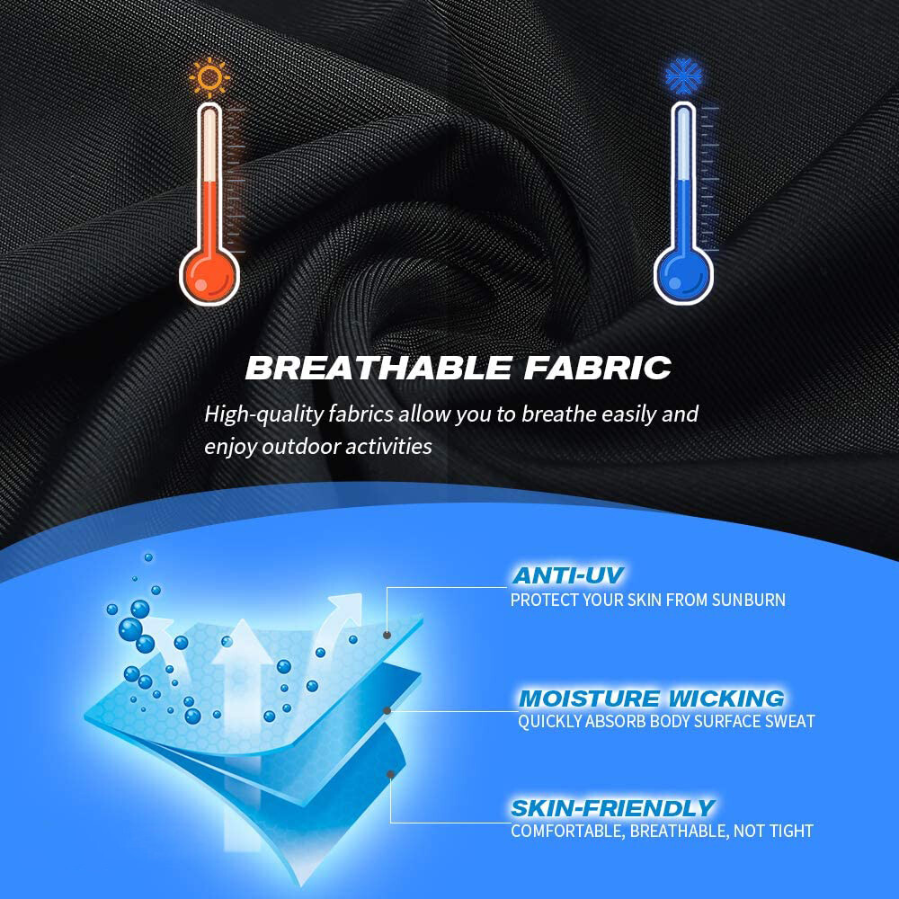 UV Protection Cooling Neck Gaiter Face Mask – Windproof Bandana Scarf for Hiking