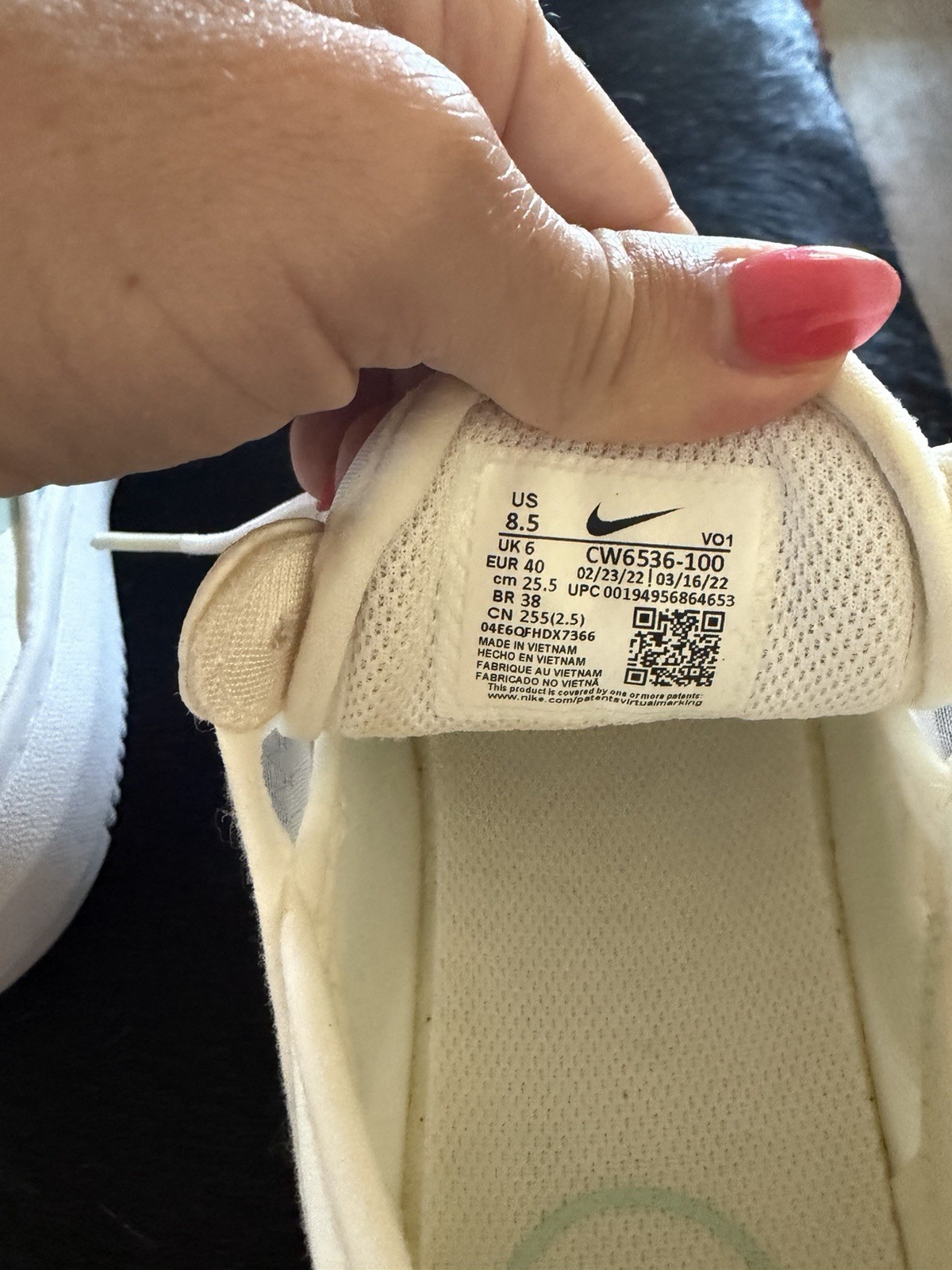 Nike Court Vision Alta Women’s Sneakers Size 8.5 US