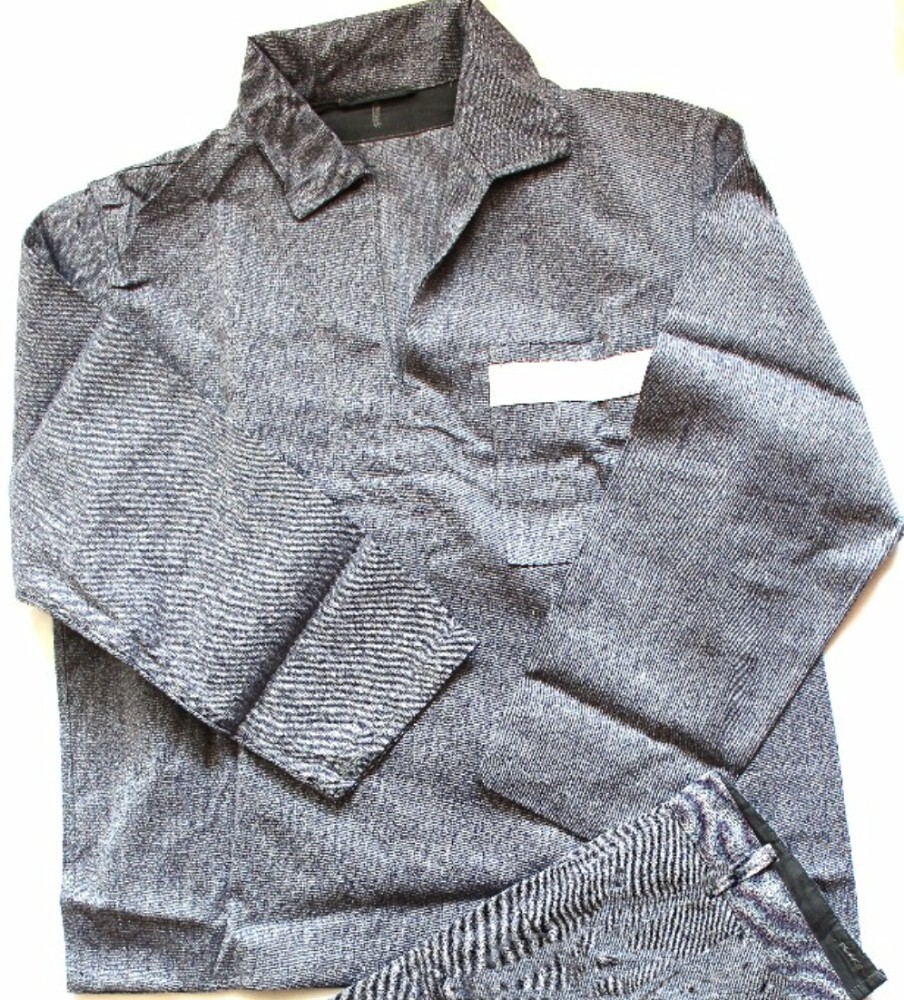 Vintage 1980 Soviet USSR Authentic Gray Navy Sailor Working Uniform 100% Cotton