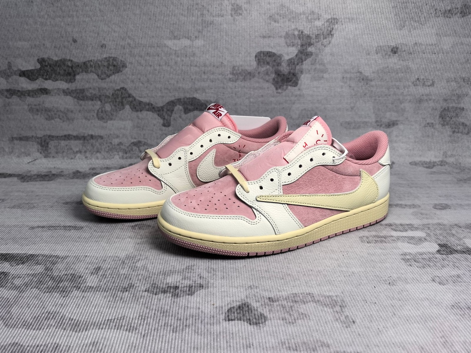 Brand New AJ1 Retro Low OG SP x Scot Pink White DM7866-600 Size 4-12