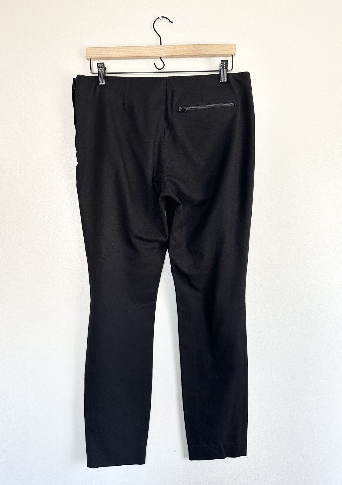 Cos Black Pants Side Zip Stretch Waist Women’s Size 42 (M/12)