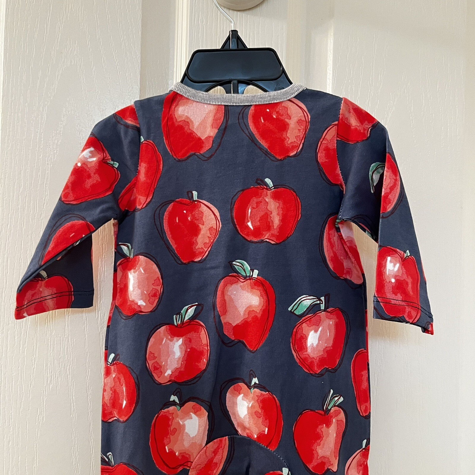 Mud Pie Apple Sleeper Footie Zippy One Piece Girls Size 0-3 Months NWT