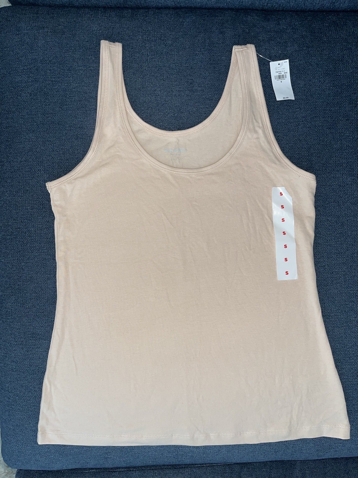 NWT Old Navy Tank Top First Layer Small Basic Solid Scoop Neck Stretch Neutral