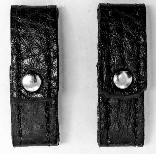 Two 3/8″-Wide Genuine Leather Replacement Belt / Strap Keeper Loops 4 Colors USA