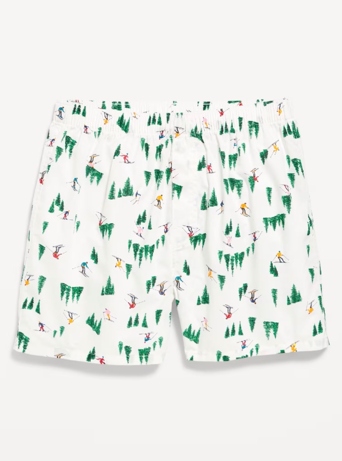 Old Navy Men’s Printed Boxer Shorts 3.75” Ins Christmas Skiing Size S M L XL XXL