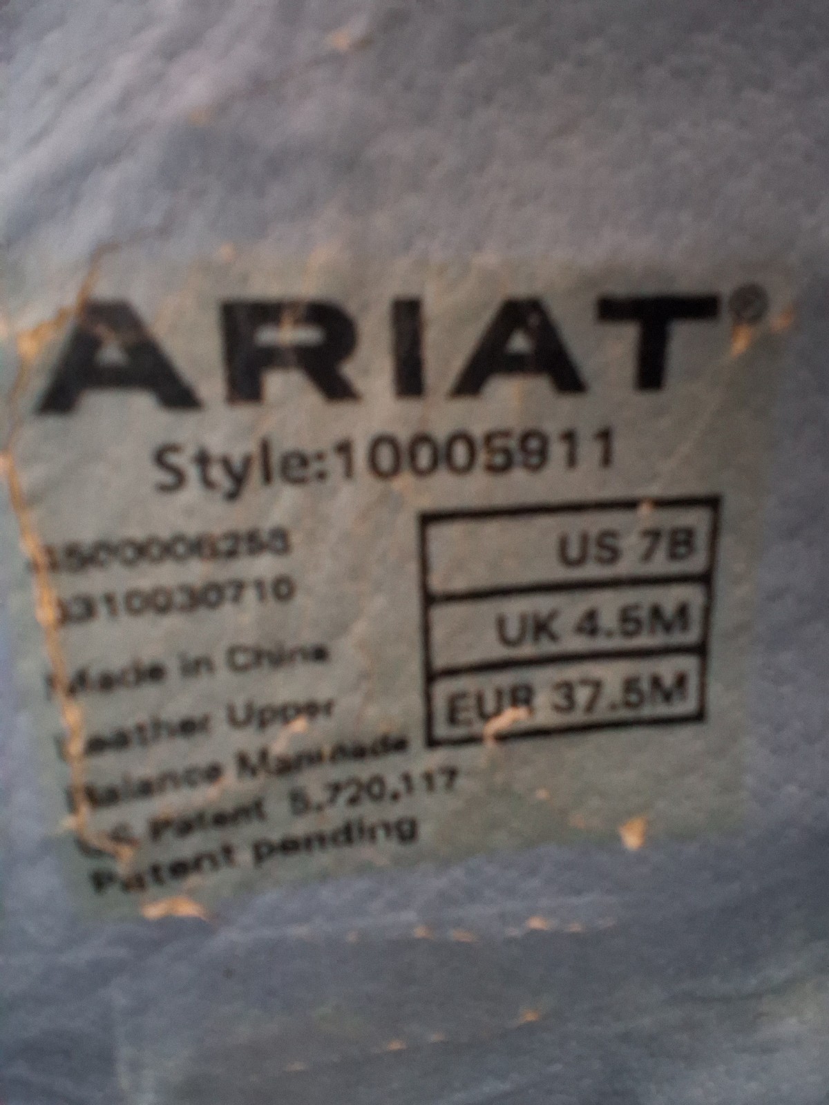 Ariat Brown Boots With Blue Stitching