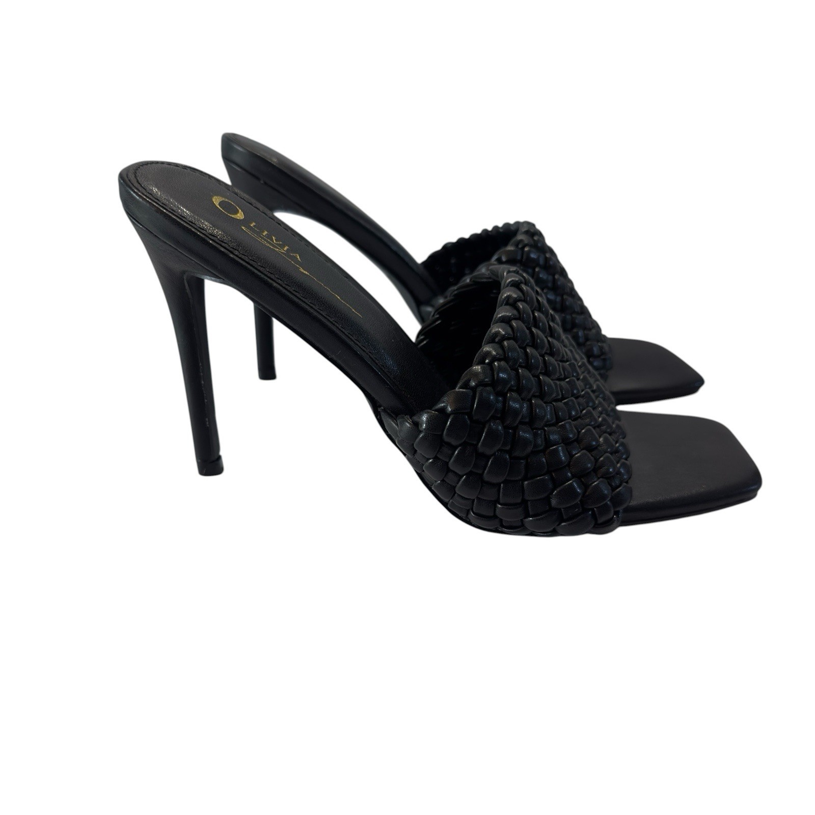 Olive Ferguson Heels Square Toe 4.5 Inch Heels Size 8
