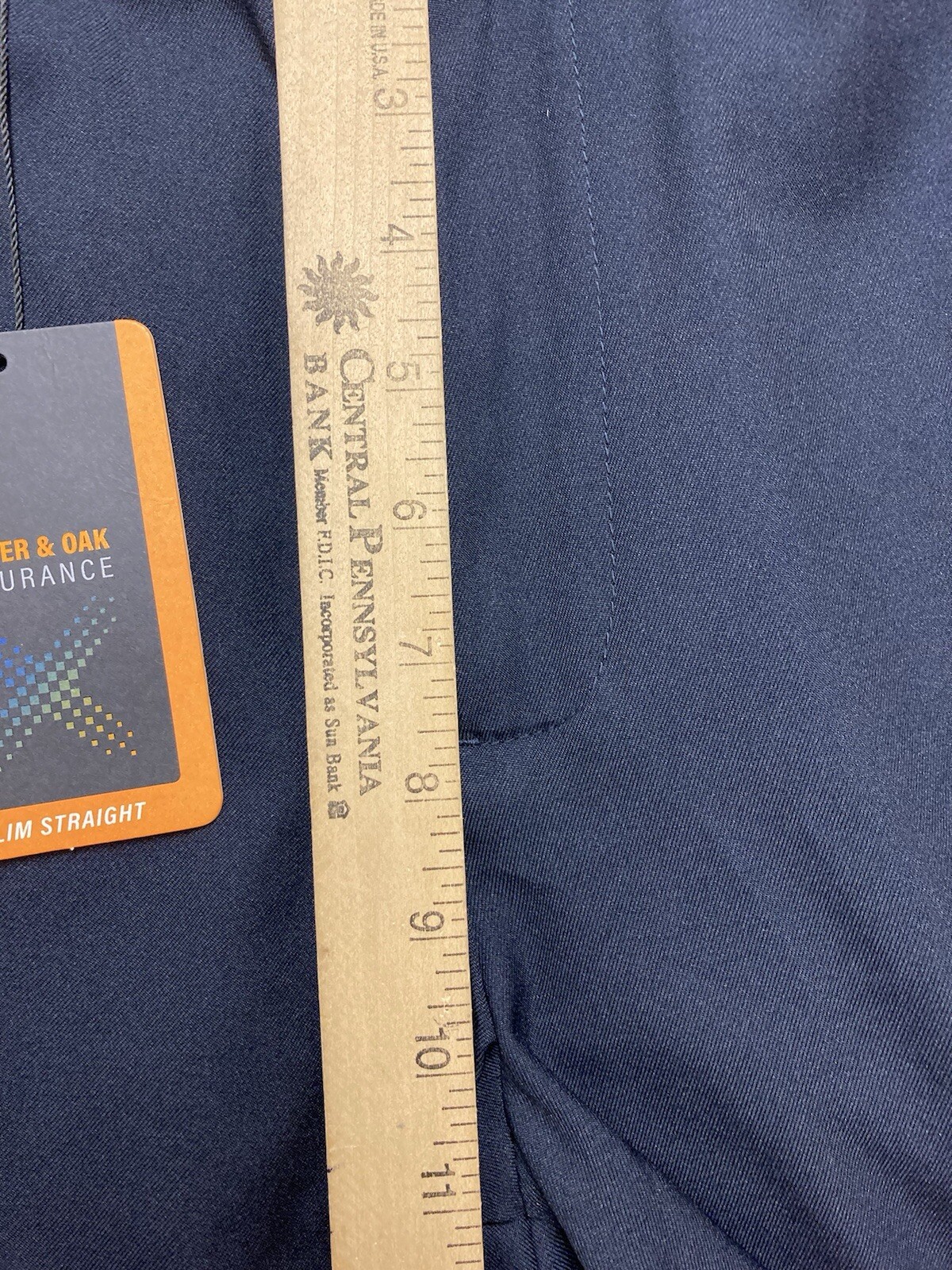 Copper & Oak NWT Men’s 36×30 Momentum Navy Pants Blue Slim Straight NWT