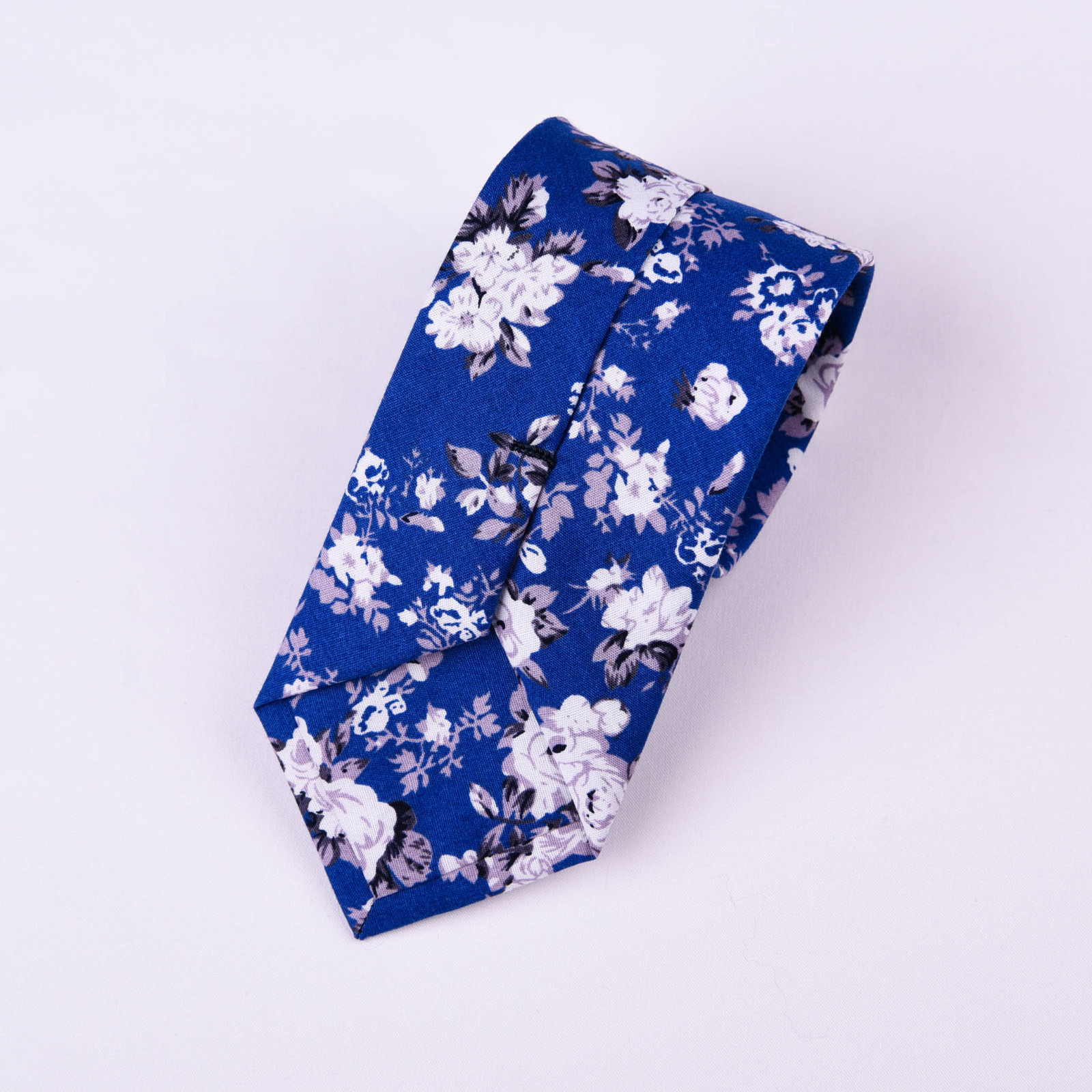 Multi Colored Floral 3″ Blue White Tie Designer Cotton Woven Necktie Sexy Luxury