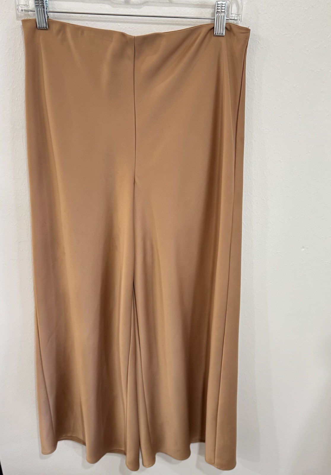 Joie Cropped Wide Leg Pants | Camel Tan Pull-On stretch-waist