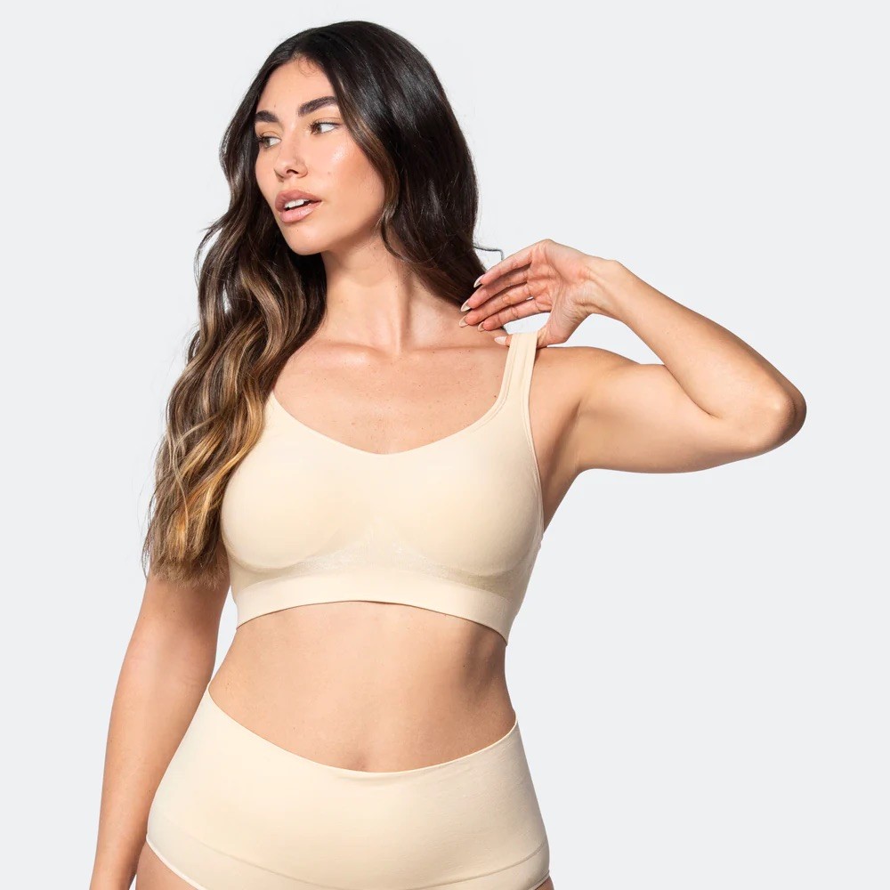 459 Small THE COMFORT SHAPING BRA WITH ADJUSTABLE STRAPS sand