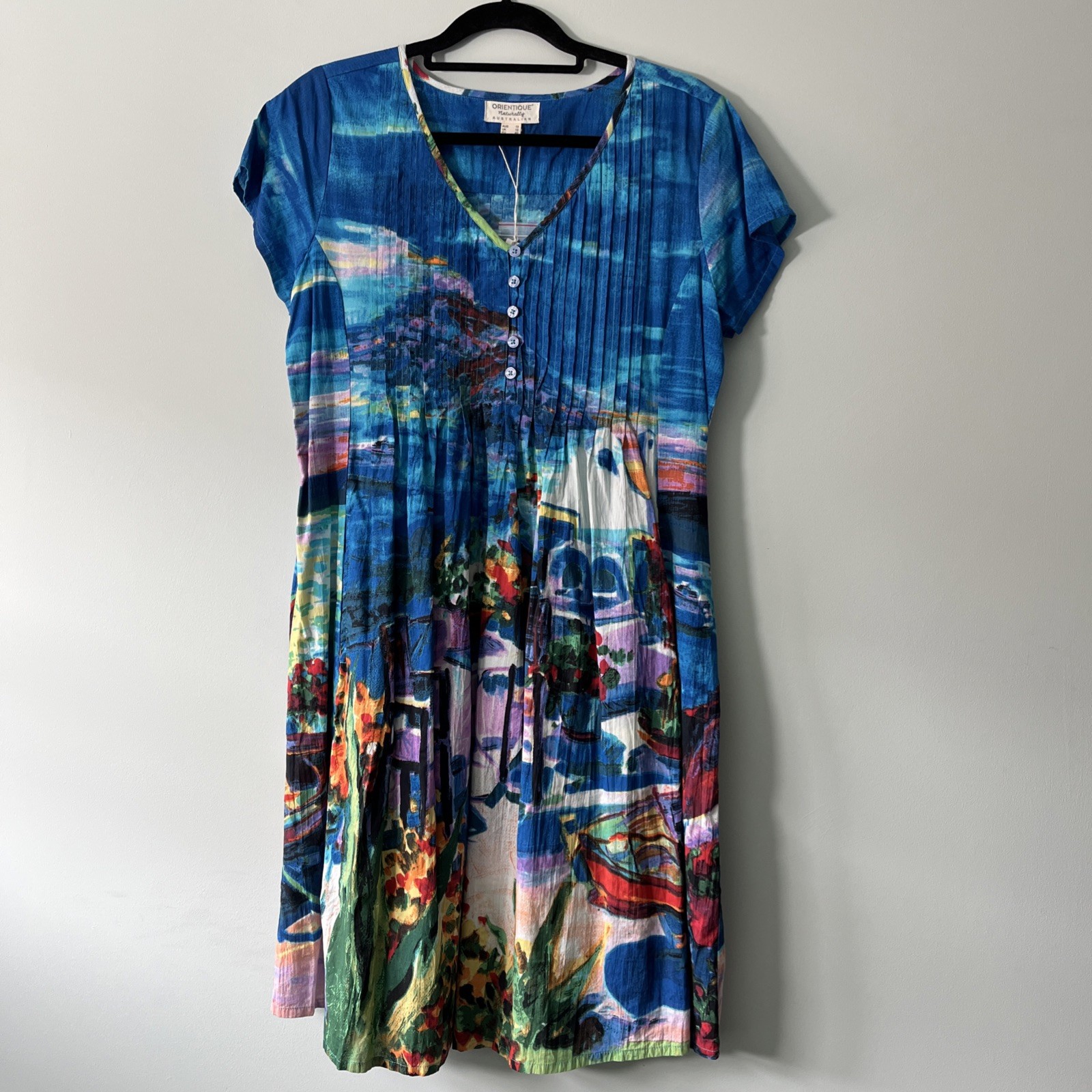BNWT ORIENTIQUE® Naturally AUSTRALIAN size 12/14 Summer Dress