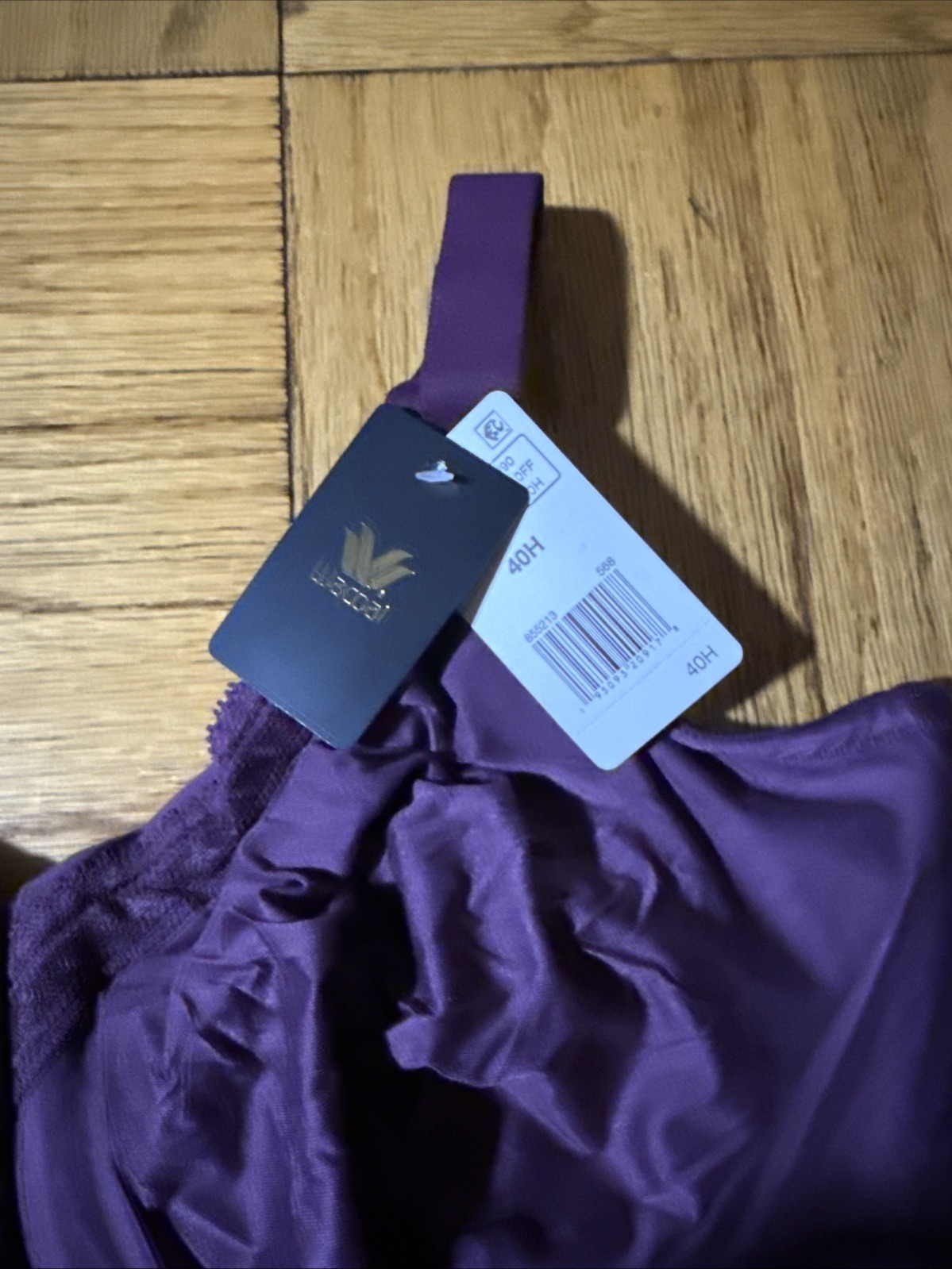 40H – WACOAL Perfect Primer Full Figure Underwire Bra, Italian Plum, New