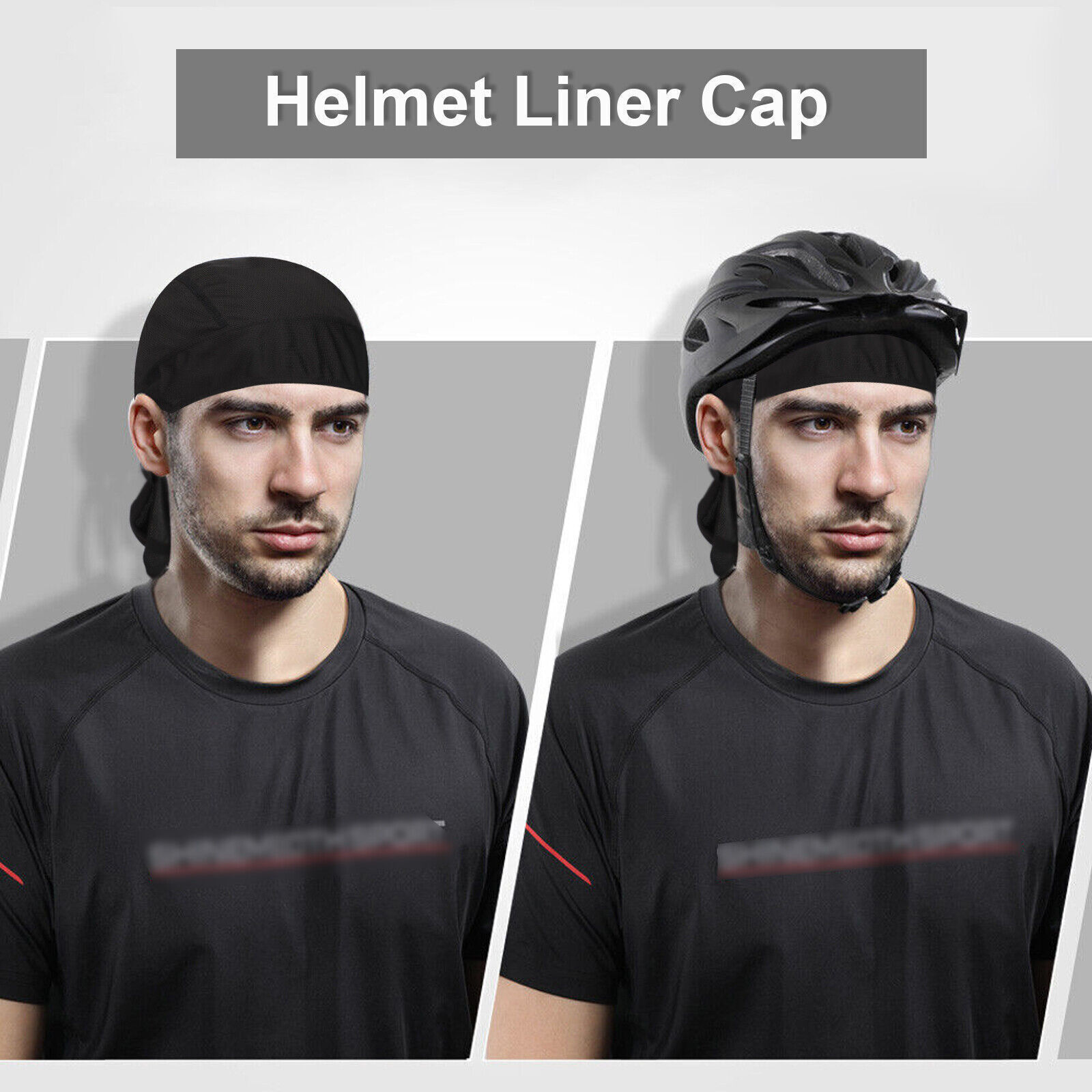 Cooling Durag Du-rag Wave Cap Hat Doo Rag Biker Bandana Head Wrap Skull Cap